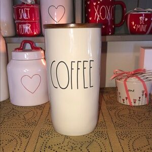 Rae Dunn COFFEE Cellar White (Do Not Bundle)